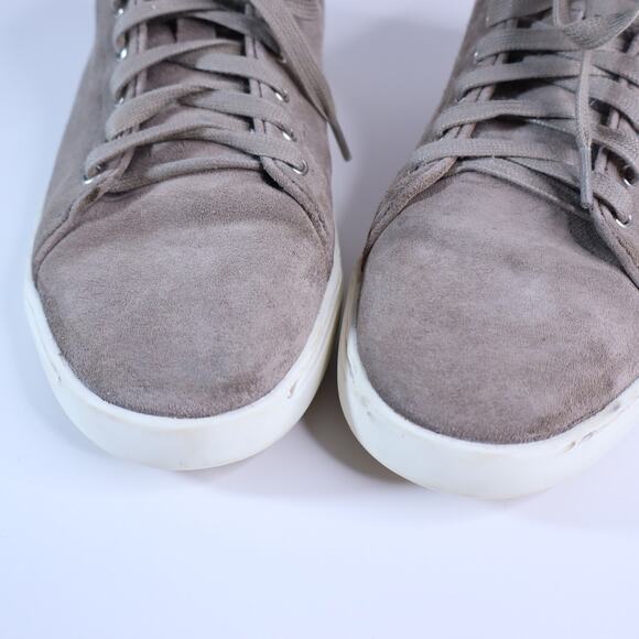 RAG & BONE Kent Suede High Top Sneaker Warm Gray Lace Up Women's 37/US 7 - Picture 2 of 9